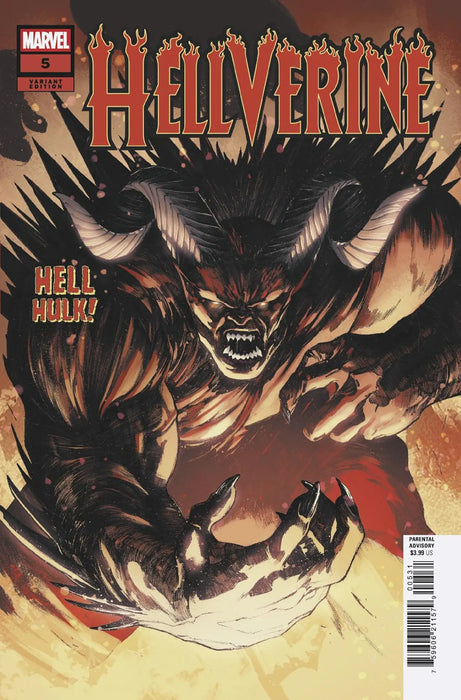 Hellverine #5 Alessandro Cappuccio Hell Hulk Variant Marvel Comics