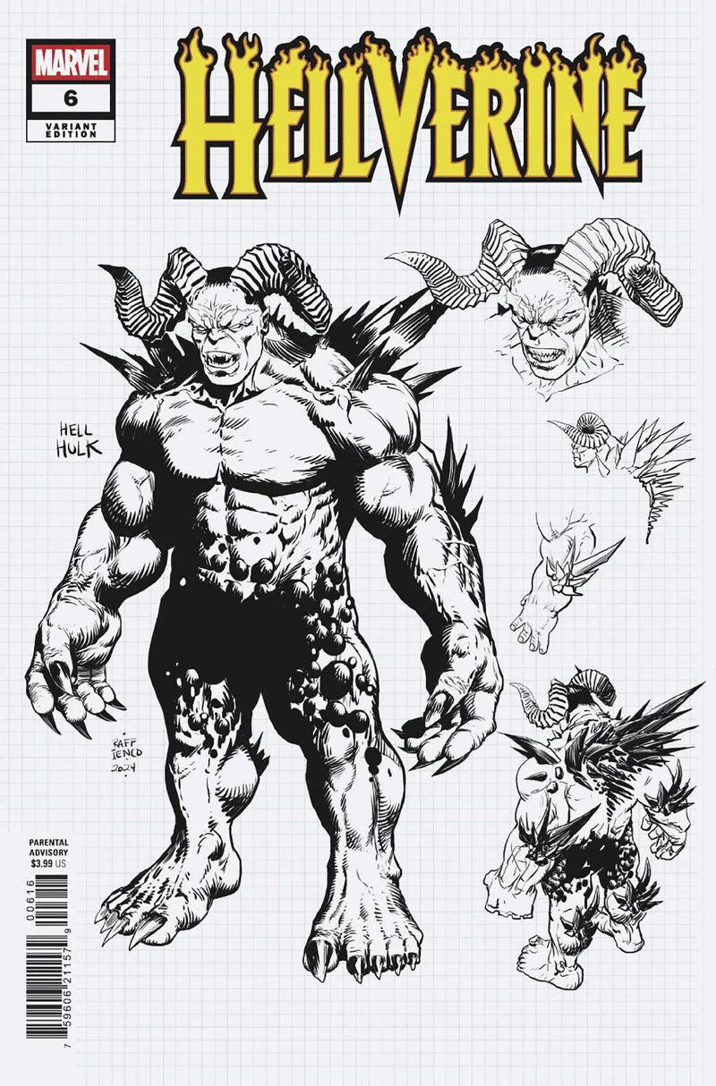 Hellverine #6 Raffaele Ienco Design Variant Marvel Comics