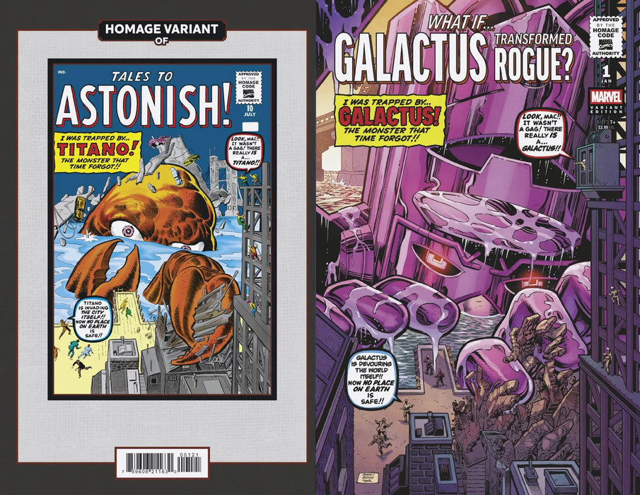 What If...? Galactus: Galactus Transformed Rogue? #1 Dan Jurgens Sci-Fi Homage V Ariant Marvel Comics