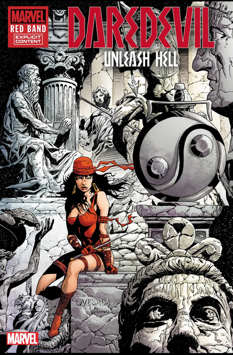 Daredevil: Unleash Hell - Red Band #1 Joe Quesada Hidden Gem Variant [Polybagged] Marvel Comics