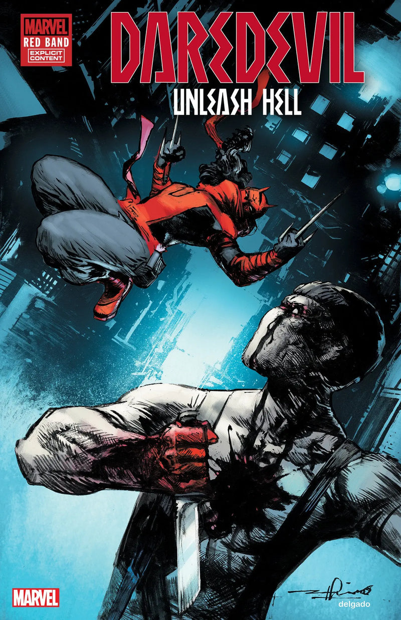 Daredevil: Unleash Hell - Red Band #2 Gerardo Zaffino Variant [Polybagged] Marvel Comics