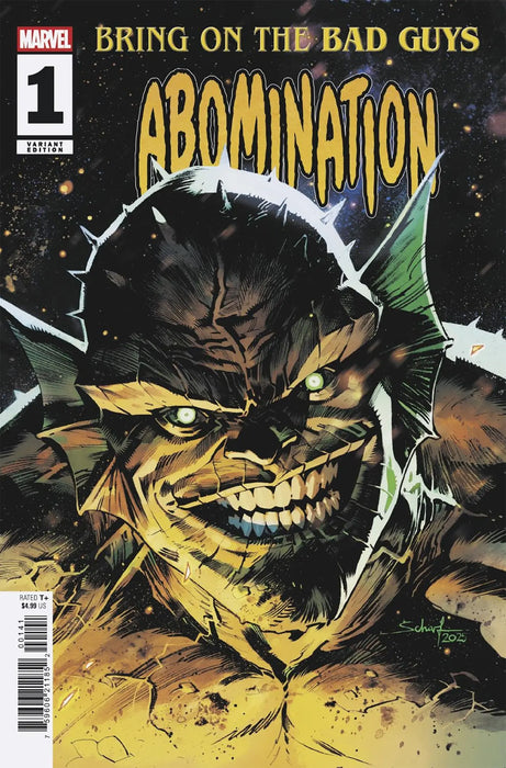 Bring On The Bad Guys: Abomination #1 Jonas Scharf Variant Marvel Comics