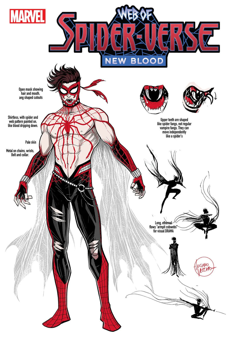 Web Of Spider-Verse: New Blood #1 Luciano Vecchio Design Variant Marvel Comics