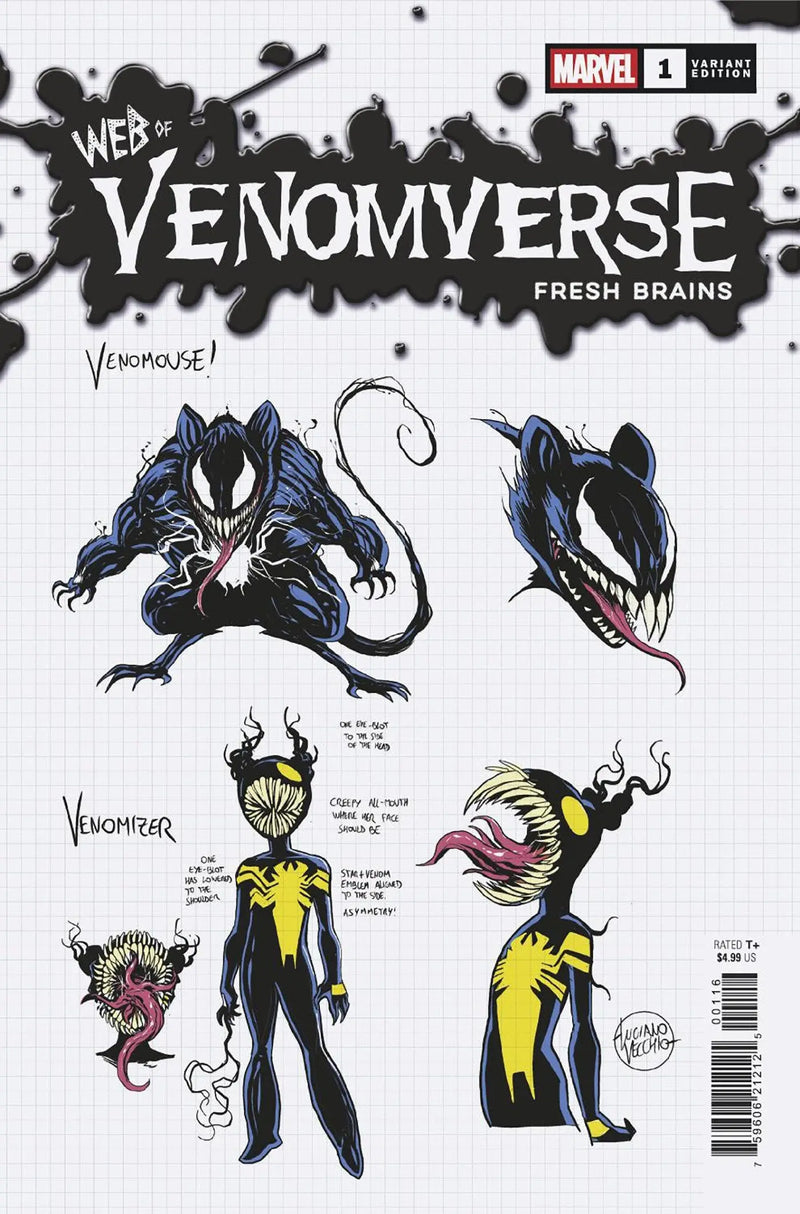 Web Of Venomverse: Fresh Brains #1 Luciano Vecchio Design Variant Marvel Comics