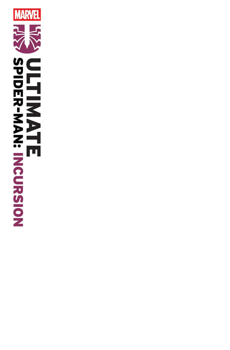 Ultimate Spider-Man: Incursion #1 Blank Cover Variant Marvel Comics