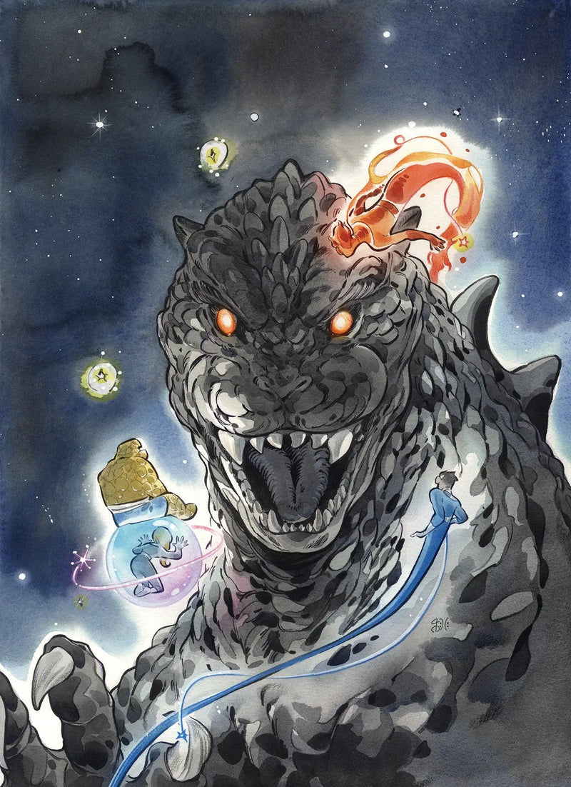 Godzilla vs. Fantastic Four #1 Peach Momoko Full Art Variant Marvel Comics