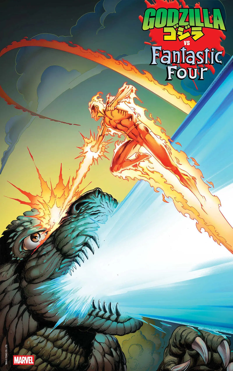 Godzilla vs. Fantastic Four #1 Mark Bagley Foil Variant Marvel Comics