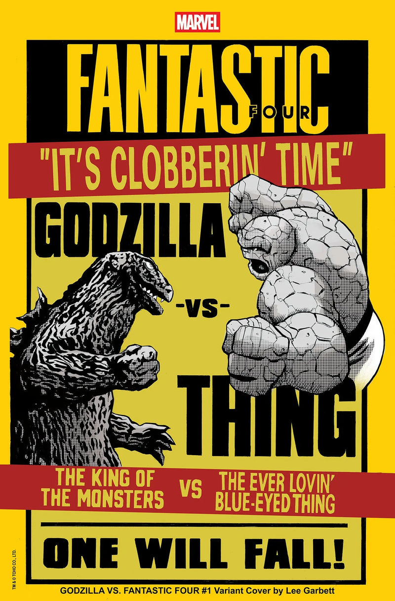 Godzilla vs. Fantastic Four #1 Lee Garbett Versus Variant Marvel Comics