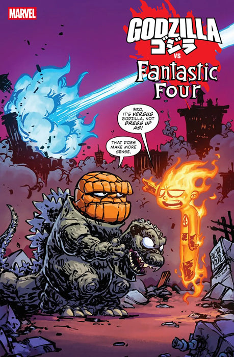 Godzilla vs. Fantastic Four #1 Skottie Young Variant Marvel Comics