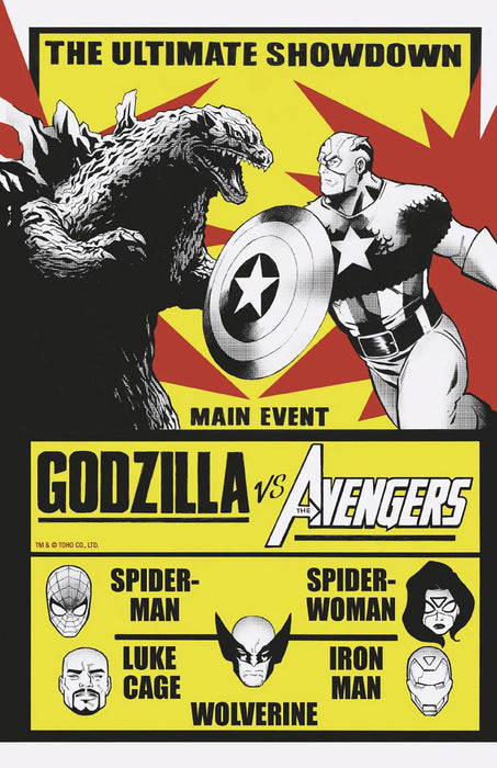 Godzilla vs. Avengers #1 Lee Garbett Versus Variant Marvel Comics