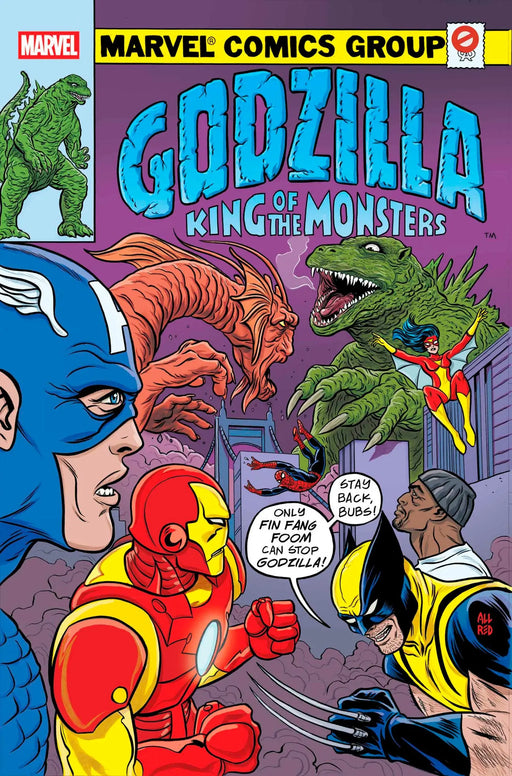 Godzilla vs. Avengers #1 Mike Allred Godzilla King Of The Monsters Homage Variant Marvel Comics
