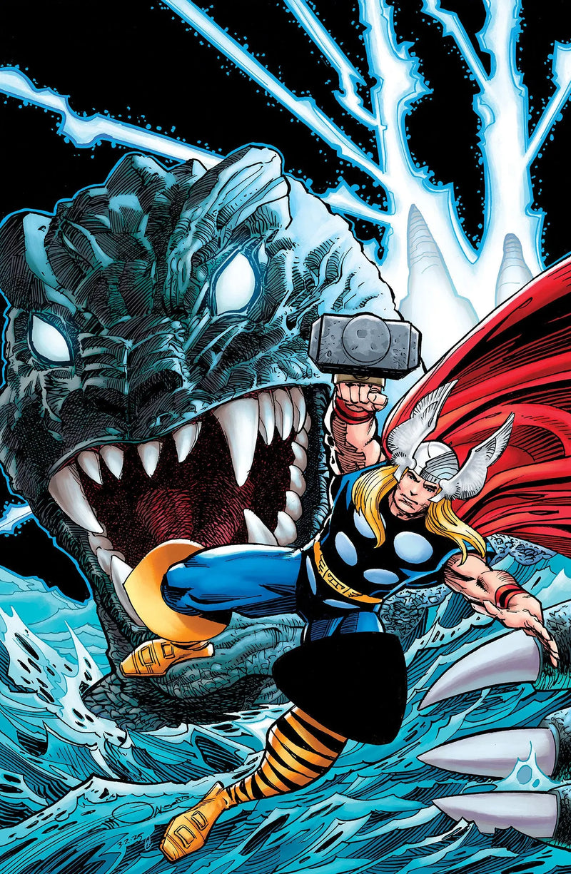 Godzilla vs. Thor #1 Walter Simonson Full Art Variant Marvel Comics
