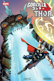 Godzilla vs. Thor #1 Mark Bagley Foil Variant Marvel Comics