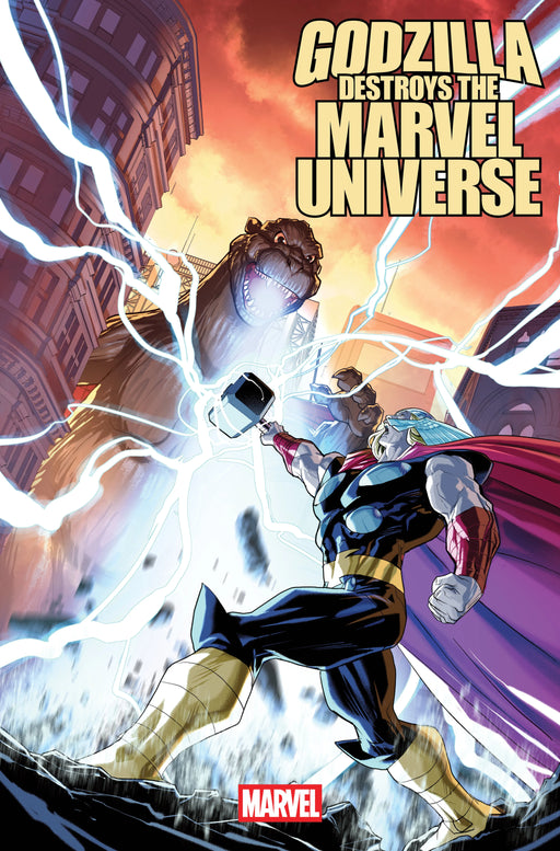 Godzilla Destroys The Marvel Universe #1 Pete Woods Variant Marvel Comics