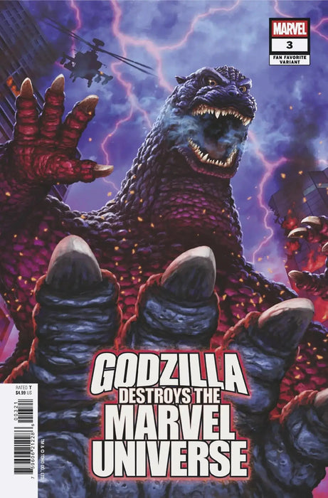 Godzilla Destroys The Marvel Universe #3 Kaida Yuji Fan Favorite Variant Marvel Comics