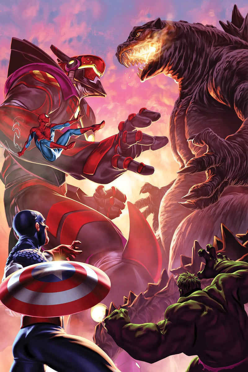 Godzilla Destroys The Marvel Universe #5 Mark Brooks Full Art Variant Marvel Comics