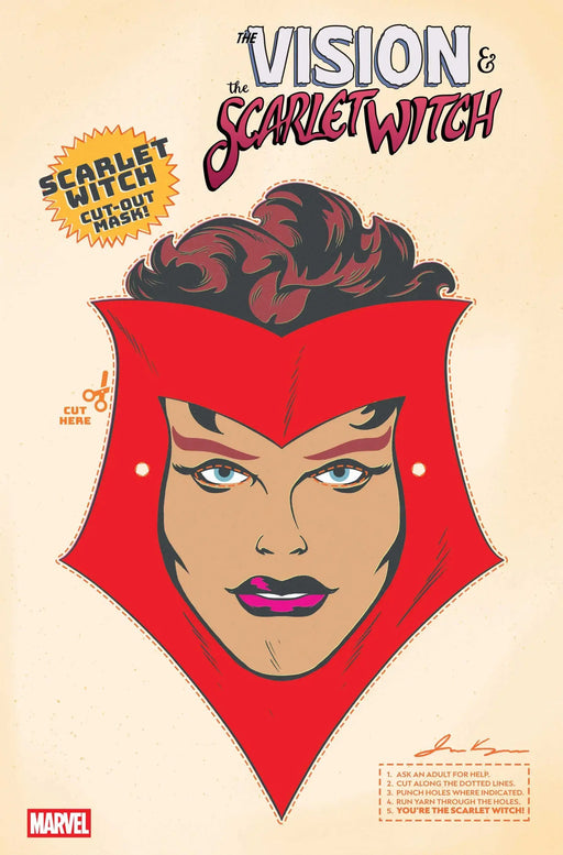 The Vision & The Scarlet Witch #5 Retro Halloween Mask Variant Marvel Comics