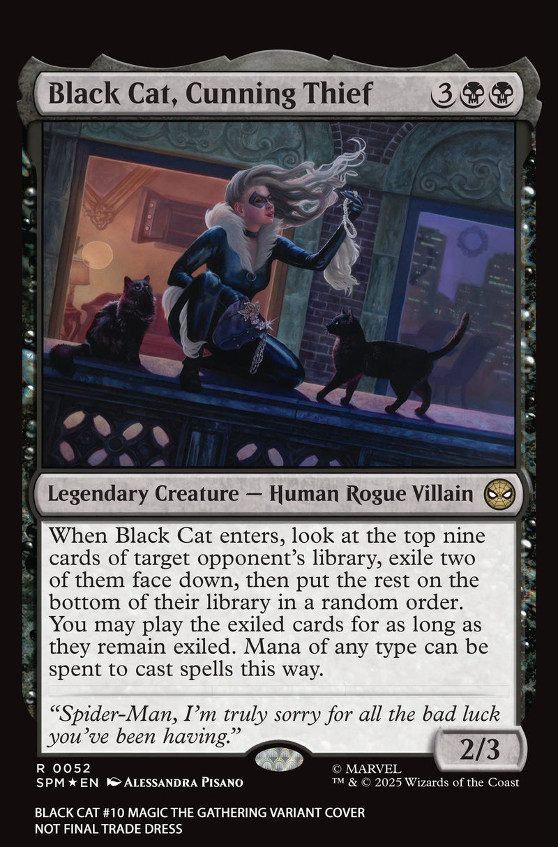Black Cat #10 Alessandra Pisano Magic: The Gathering Variant Marvel Comics