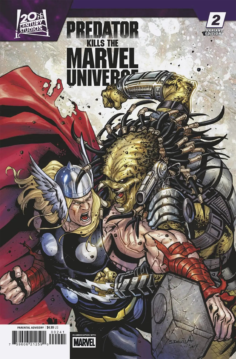 Predator Kills The Marvel Universe #2 Sergio Davila Variant Marvel Comics