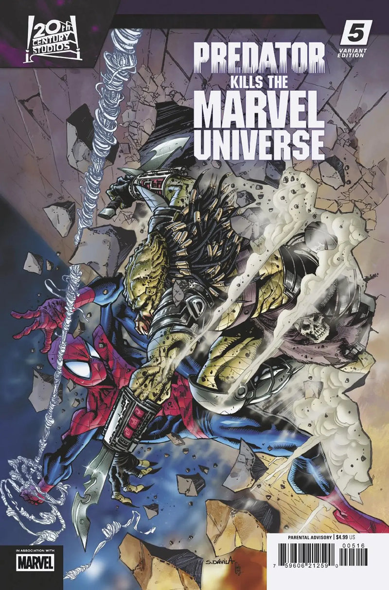 Predator Kills The Marvel Universe #5 Sergio Davila Variant Marvel Comics