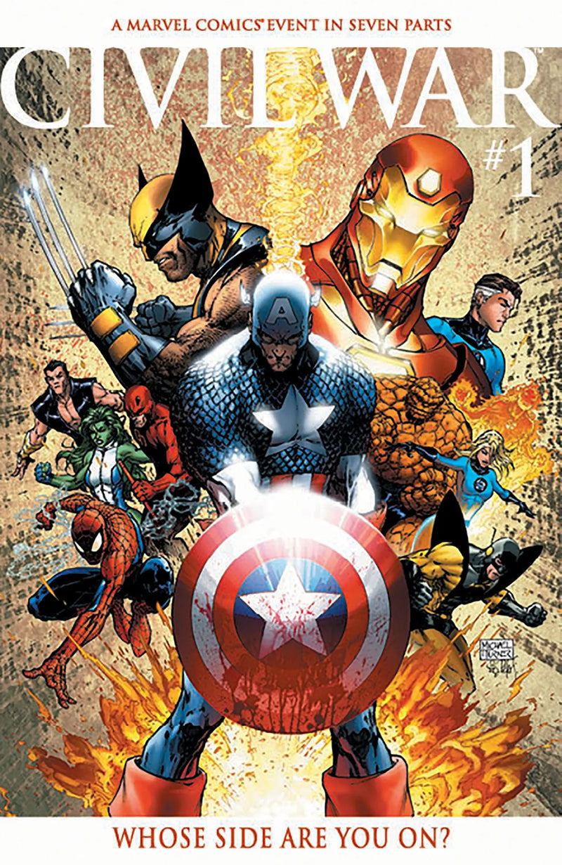 Civil War #1 Facsimile Edition Michael Turner Foil Variant Marvel Comics