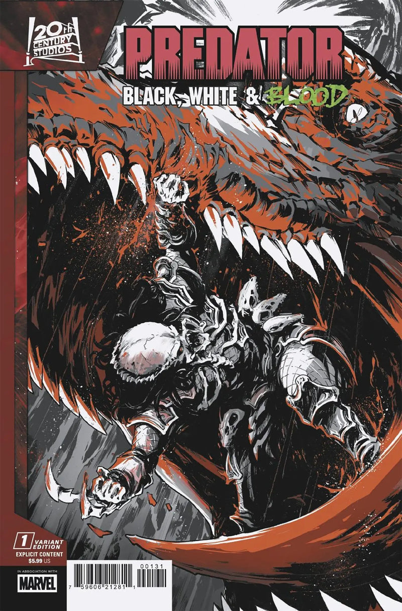 Predator: Black, White & Blood #1 Paolo Villanelli Variant Marvel Comics