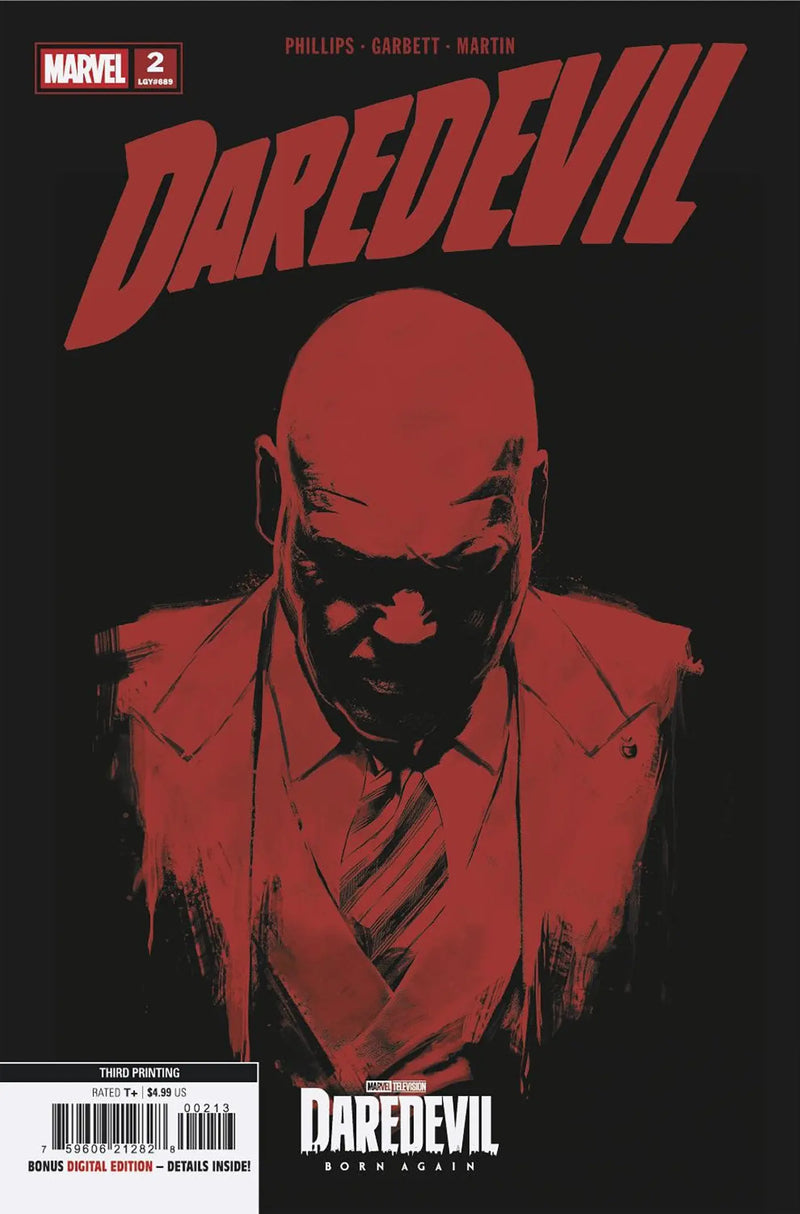 Daredevil #2 Marvel Television 3rd Printing Variant Marvel Comics
