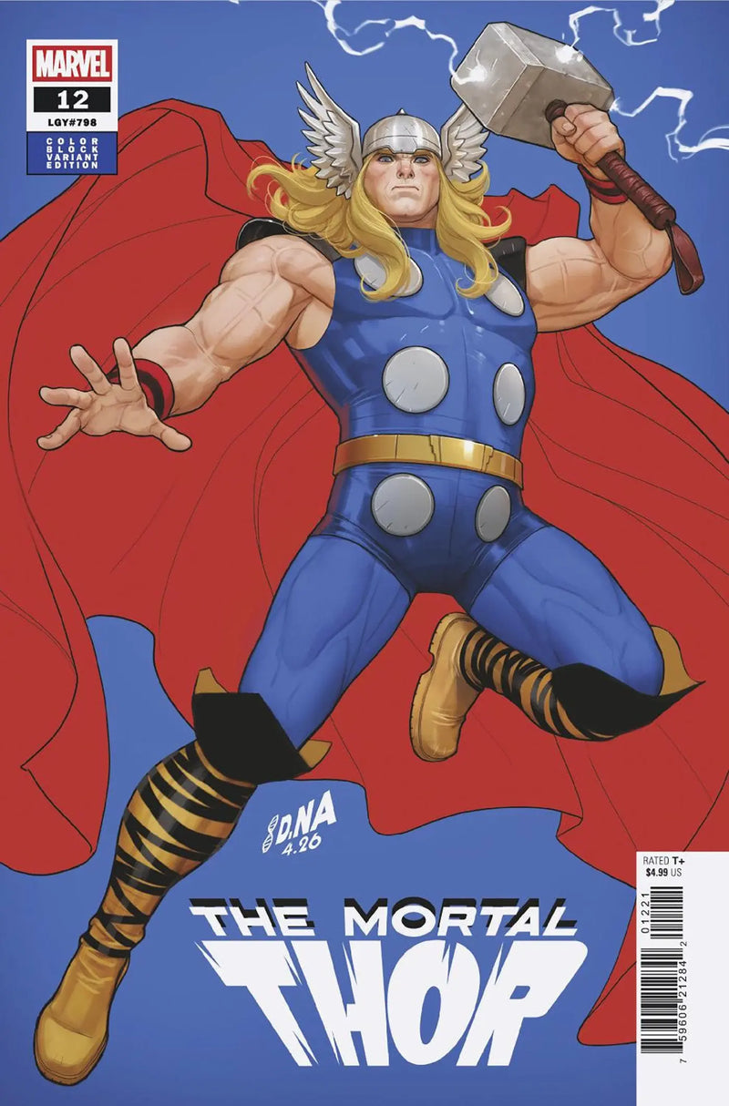 Mortal Thor #12 David Nakayama Color Block Blue Variant Marvel Comics