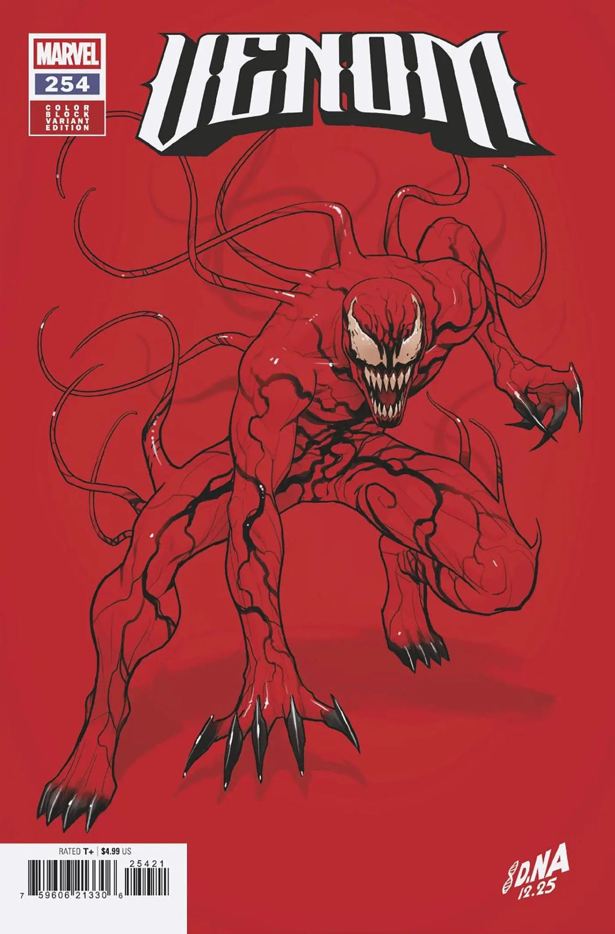 Venom #254 David Nakayama Color Block Red Variant - Revenge Of
