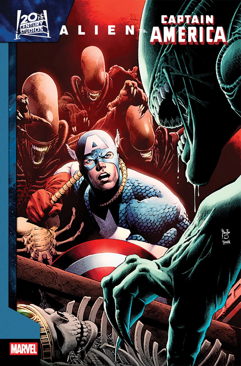 Alien vs. Captain America #1 Paulo Siqueira Variant Marvel Comics
