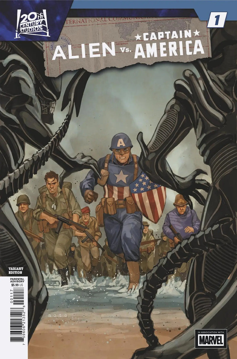 Alien vs. Captain America #1 Phil Noto Variant Marvel Comics