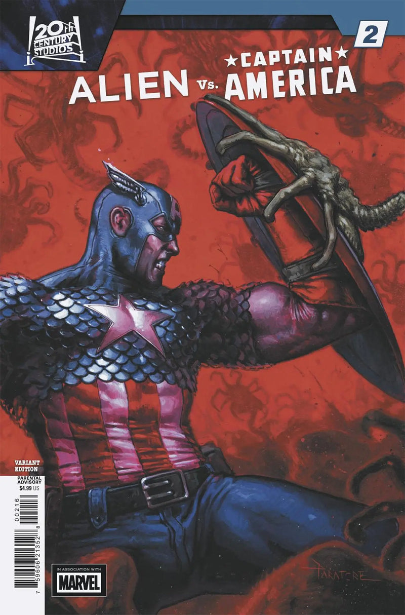 Alien vs. Captain America #2 Davide Paratore Variant Marvel Comics