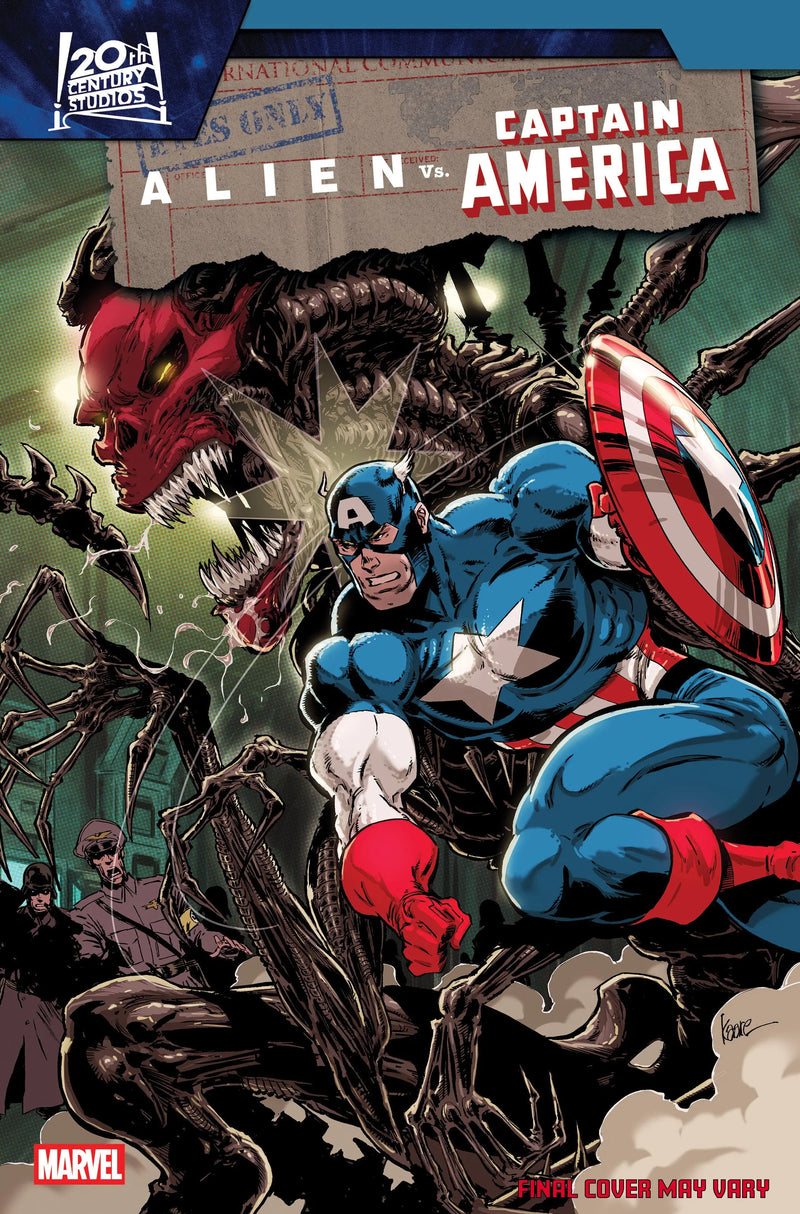 Alien vs. Captain America #4 Kaare Andrews Variant Marvel Comics