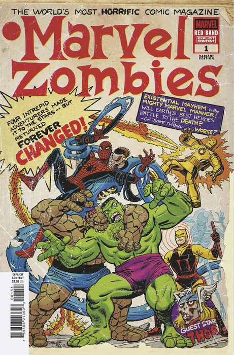 Marvel Zombies: Red Band #1 Scott Koblish Retro Zombie Variant [Polybagged] Marvel Comics