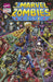 Comic book cover of 'Marvel Zombies' with colorful characters and text.