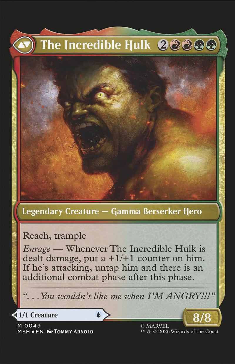 Infernal Hulk #8 Classified Artist Magic: The Gathering Variant Marvel Comics