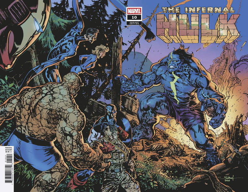 Infernal Hulk #10 Jonas Scharf Wraparound Battle Variant Marvel Comics