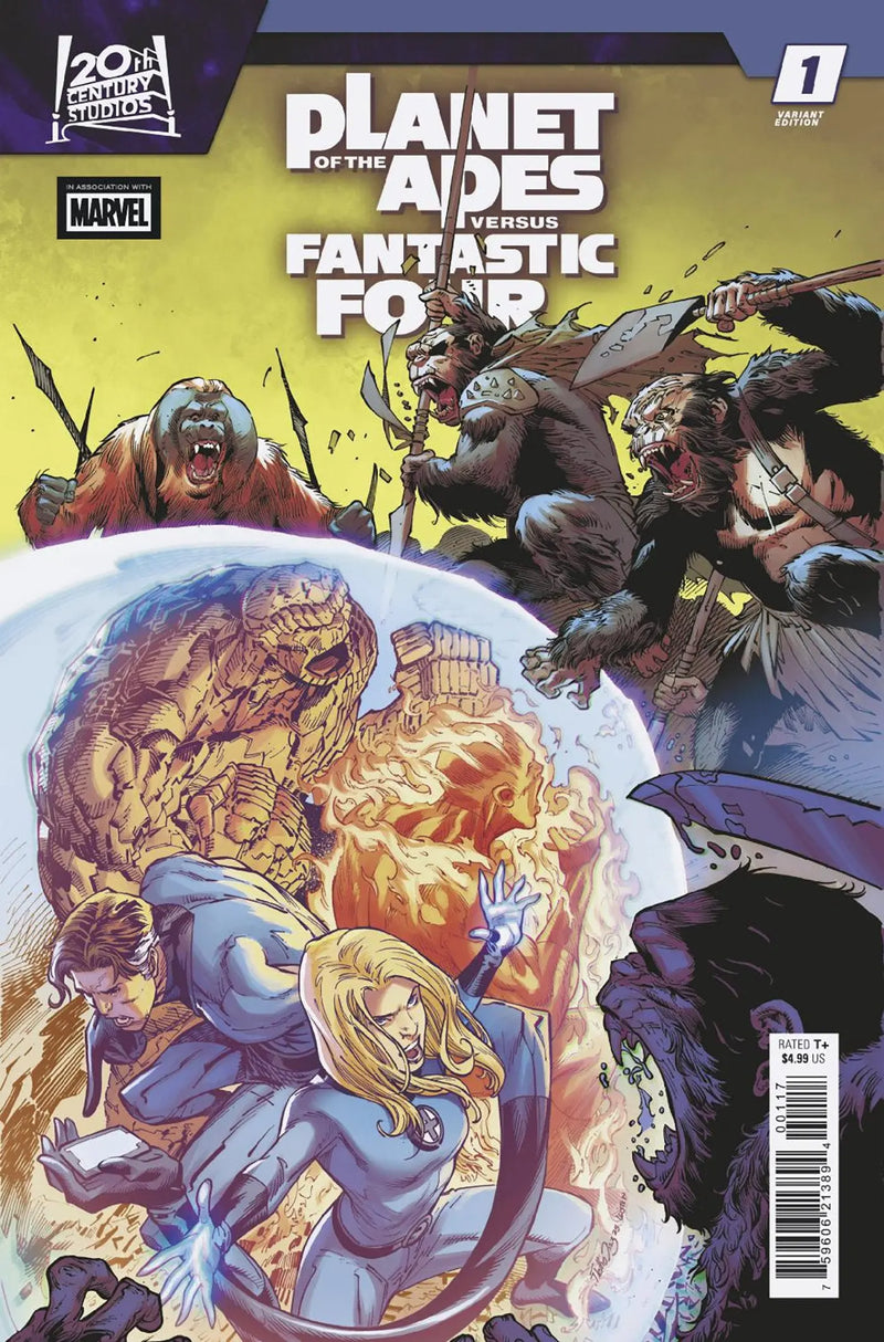 Planet Of The Apes vs. Fantastic Four #1 Netho Diaz Variant Marvel Comics