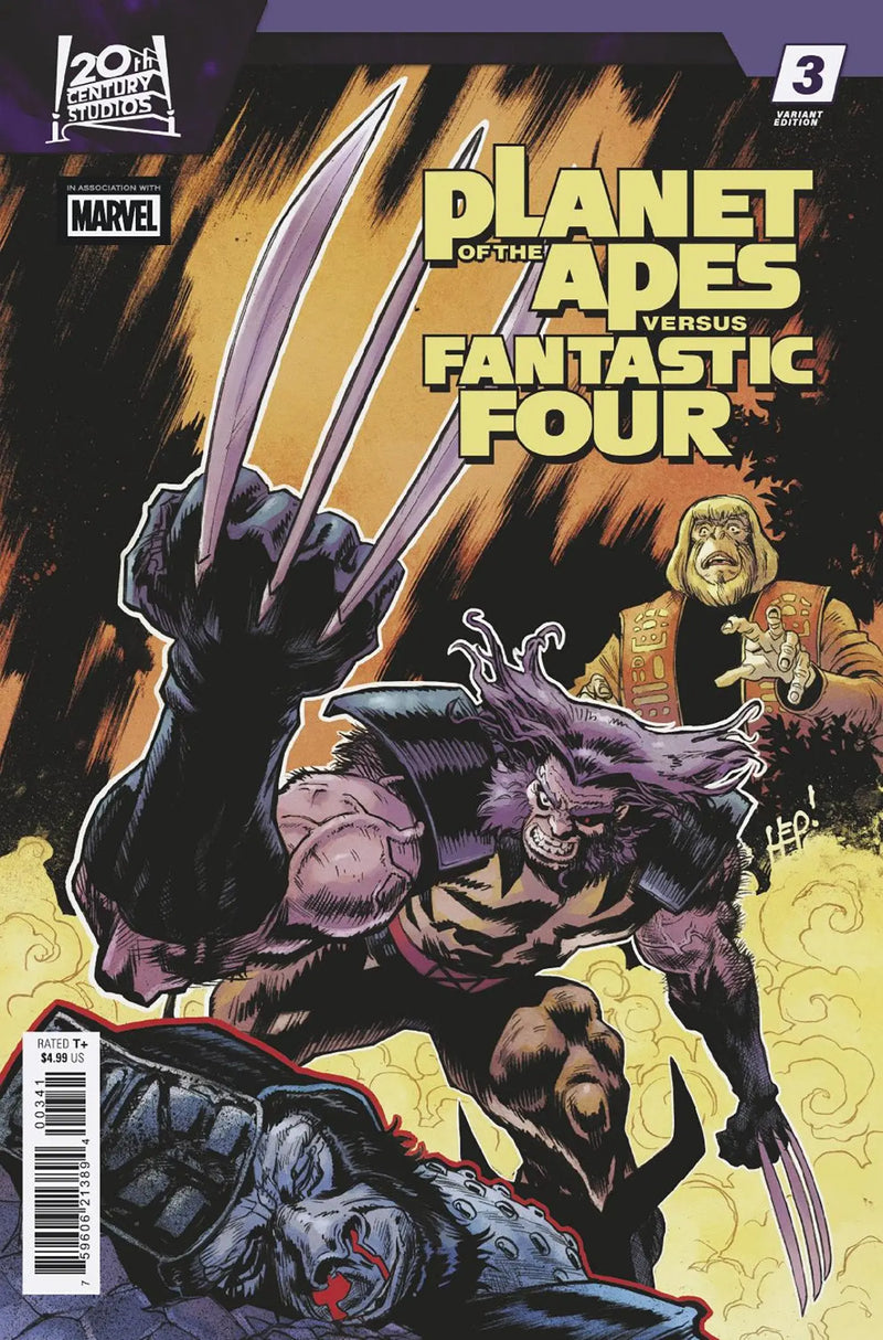 Planet Of The Apes vs. Fantastic Four #3 Scott Hepburn Versus Variant Marvel Comics