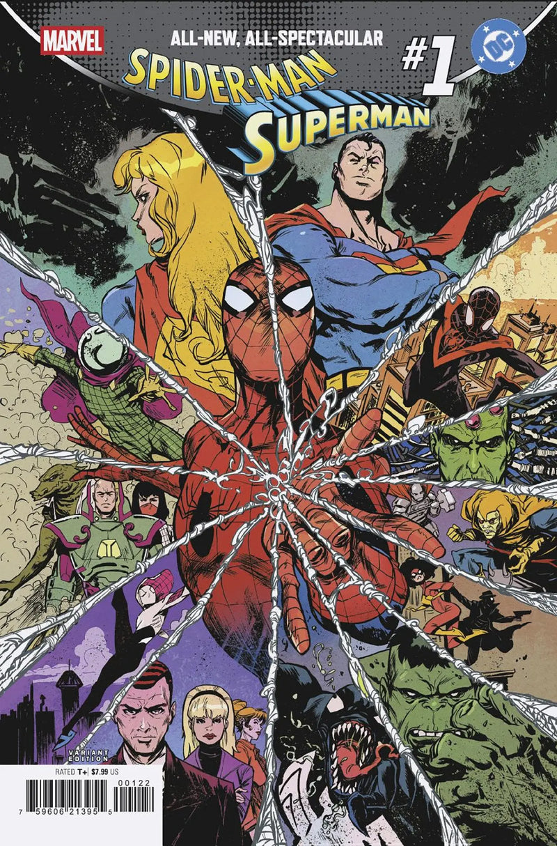 Marvel/DC: Spider-Man/Superman #1 Sanford Greene Homage Variant Marvel Comics