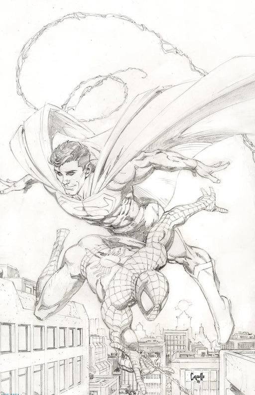 Marvel/DC: Spider-Man/Superman #1 Greg Capullo Full Art Sketch Variant Marvel Comics