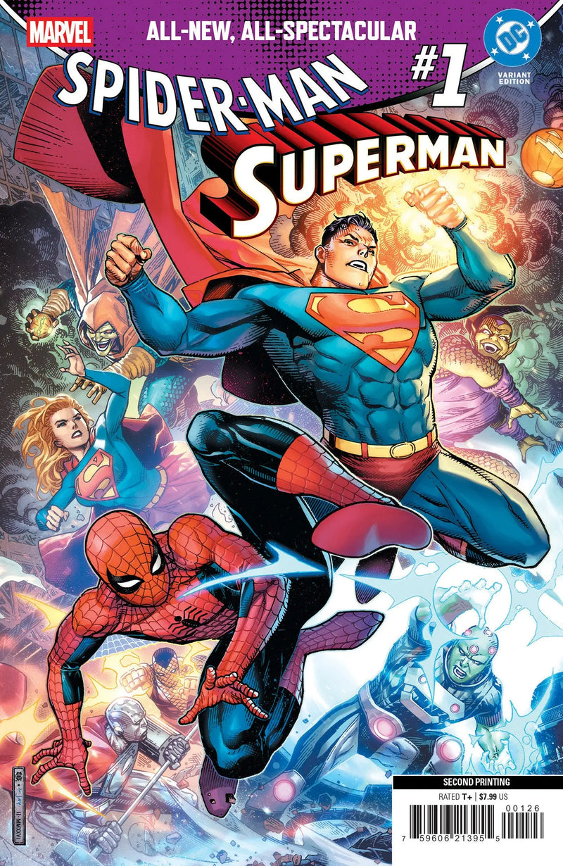 Marvel/DC: Spider-Man/Superman #1 Jim Cheung 2nd Printing Variant Marvel Comics
