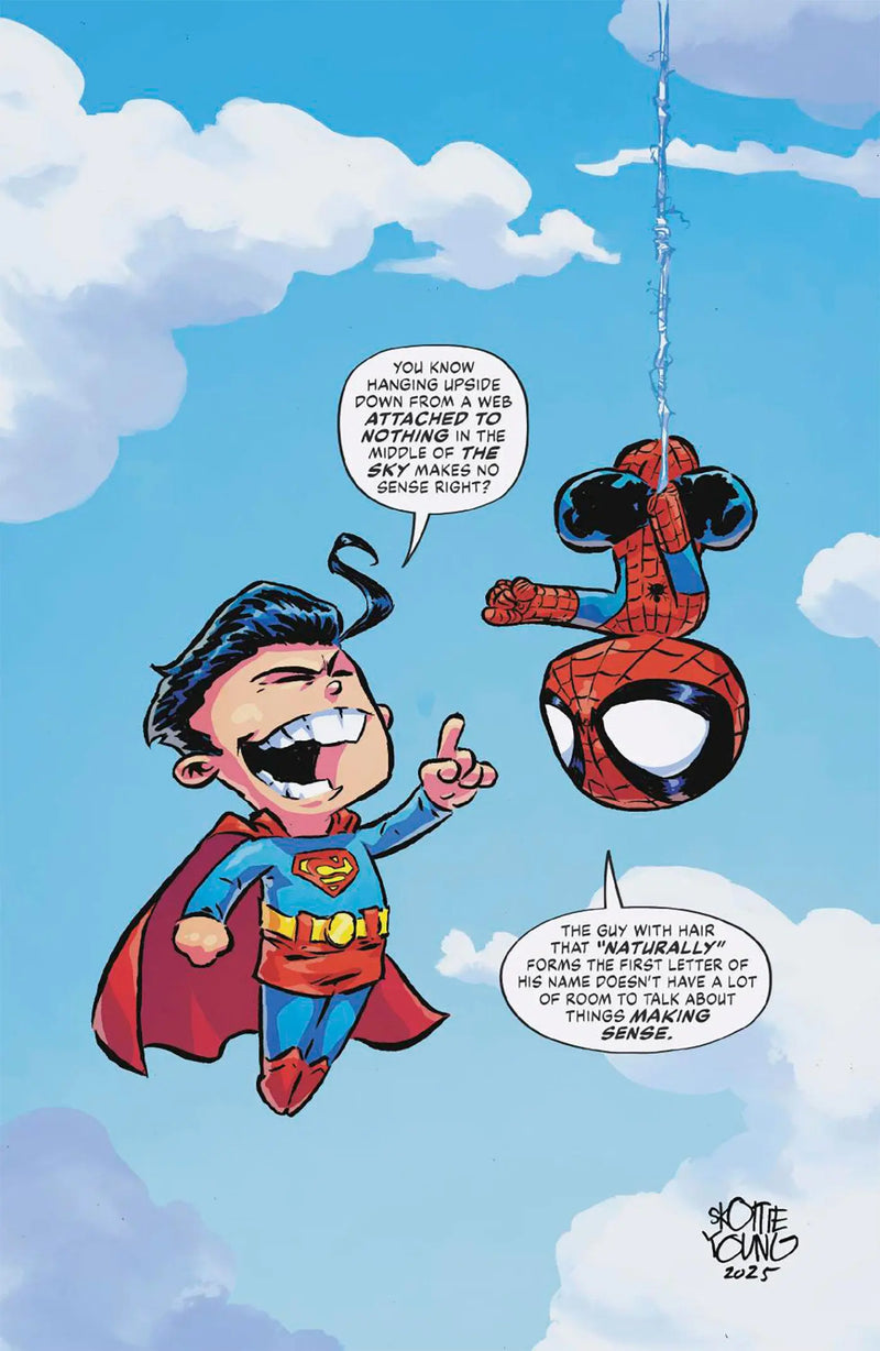 Marvel/DC: Spider-Man/Superman #1 Skottie Young Full Art Variant Marvel Comics
