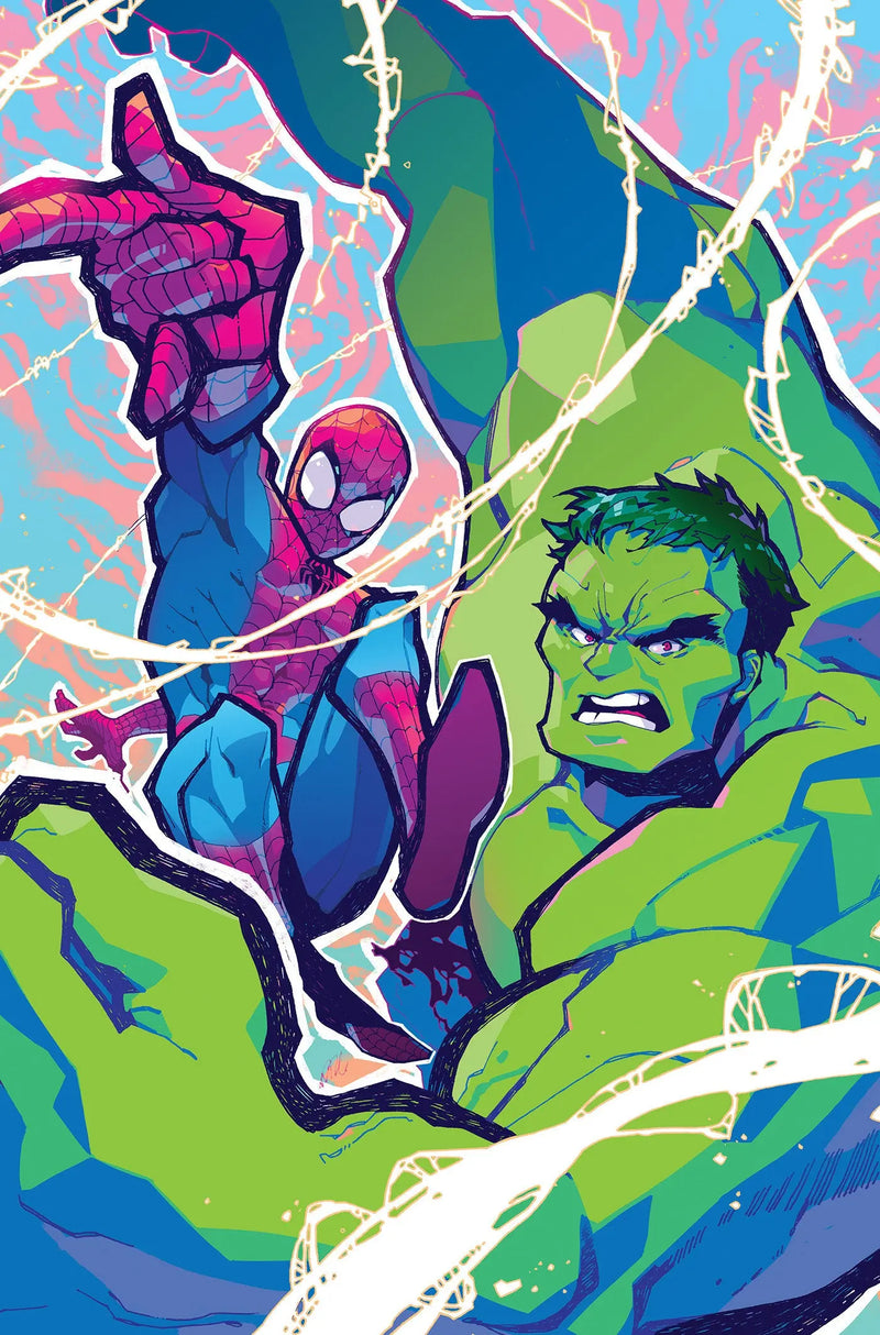 Spider-Man/Hulk: Fire And Brimstone #1 Rose Besch Full Art Variant Marvel Comics