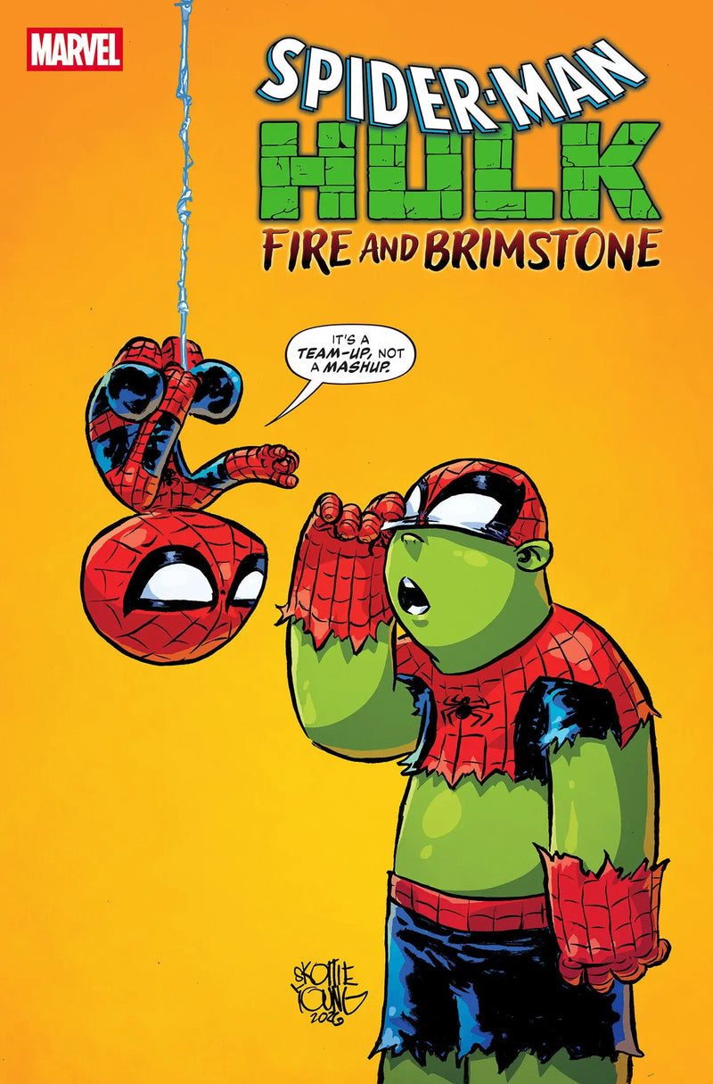 Spider-Man/Hulk: Fire And Brimstone #1 Skottie Young Variant Marvel Comics