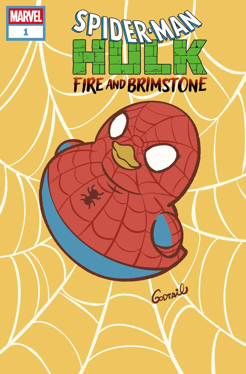 Spider-Man/Hulk: Fire And Brimstone #1 Godtail Marvel Duck Variant Marvel Comics