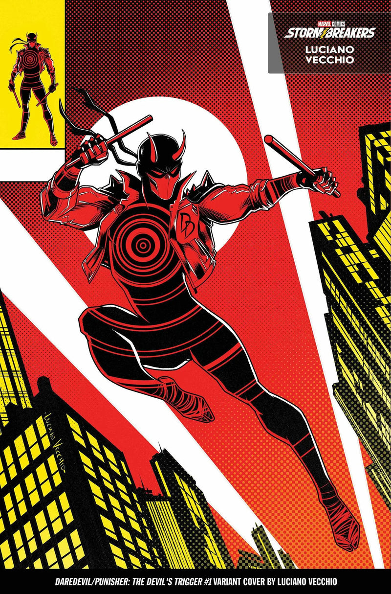 Daredevil/Punisher: The Devil's Trigger #1 Luciano Vecchio From The Chaos A Costume Variant Marvel Comics