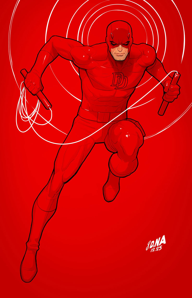 Daredevil/Punisher: The Devil's Trigger #4 David Nakayama Color Block Red Full Art Variant Marvel Comics