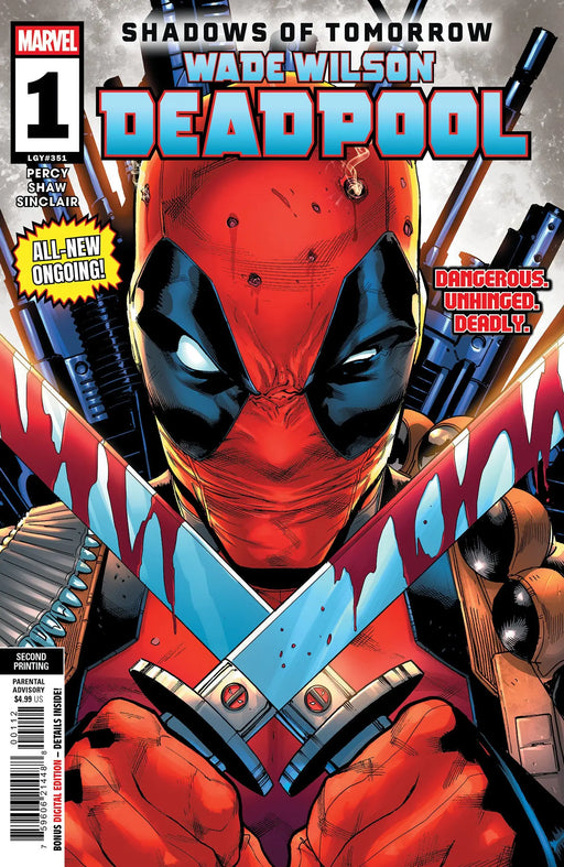 Wade Wilson: Deadpool #1 Geoff Shaw 2nd Printing Variant Marvel Comics