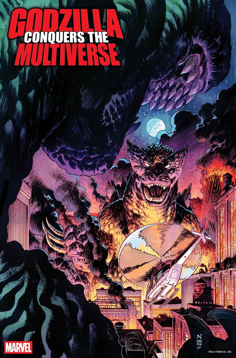 Godzilla Conquers The Multiverse #1 Nic Klein Heisei Godzilla Variant Marvel Comics